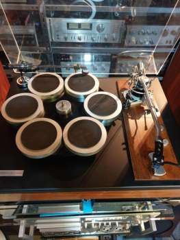 Preview: EBS  FP-2001 Direct Drive Plattenspieler von 1976 U.K. mit SAEC WE-308 Tonarm Ortofom VMS-30